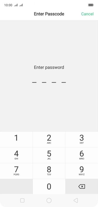 Key in your barring password. The default barring password is 0000. Key in your barring password. The default barring password is 0000.
