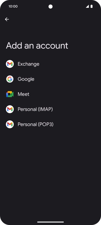 Press Google.