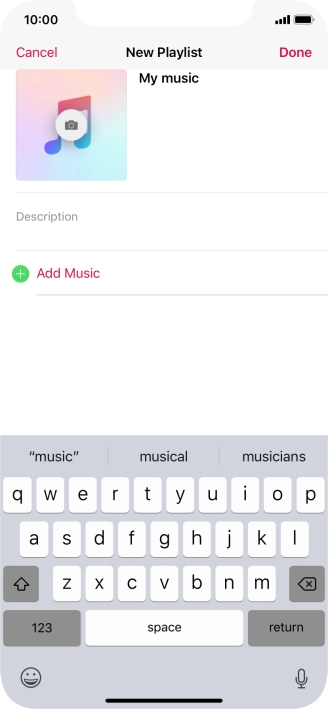Press Add Music.