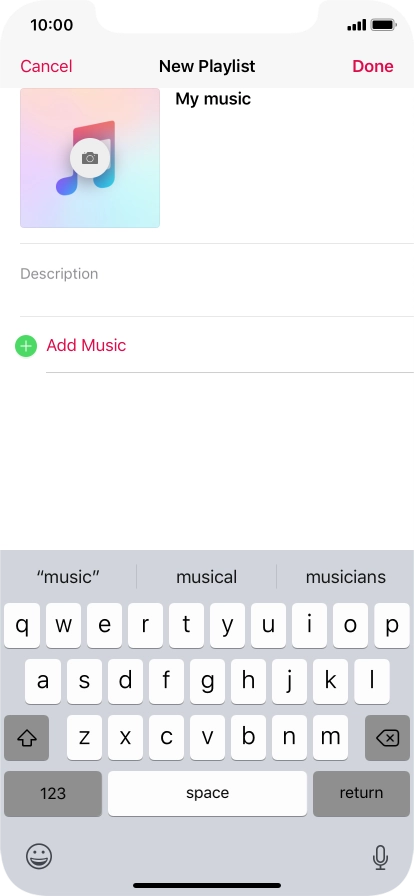 Press Add Music.