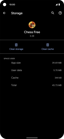 Press Clear cache.