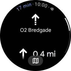 Follow the instructions on the screen to navigate to the selected destination.