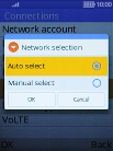 If you want to select a network automatically, select Auto select.