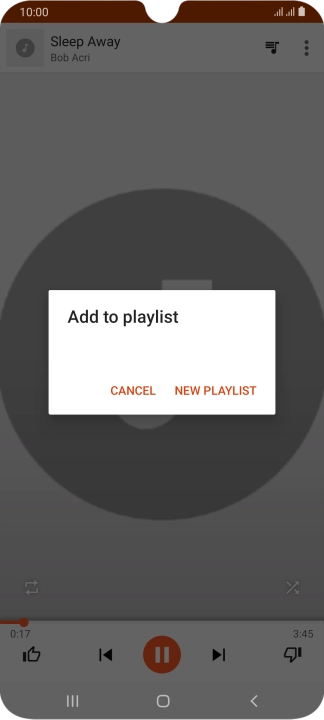 Press NEW PLAYLIST. Press NEW PLAYLIST.