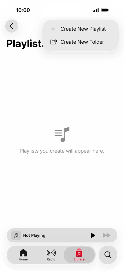 Press Create New Playlist.
