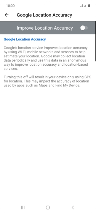 If you press the indicator next to 