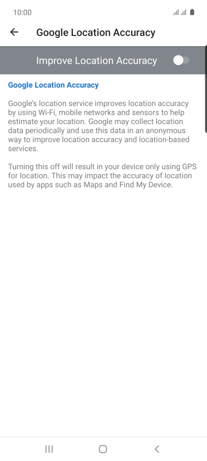 If you press the indicator next to 