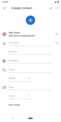 Press the address book drop down list.
