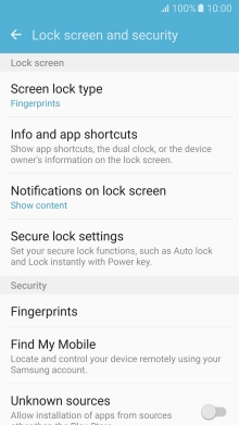 Press Screen lock type and key in the current phone lock code. Press Screen lock type and key in the current phone lock code.