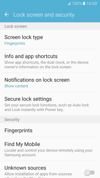 Press Screen lock type and key in the current phone lock code. Press Screen lock type and key in the current phone lock code.