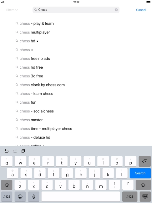 Key in the name or subject of the required app and press Search. Key in the name or subject of the required app and press Search.
