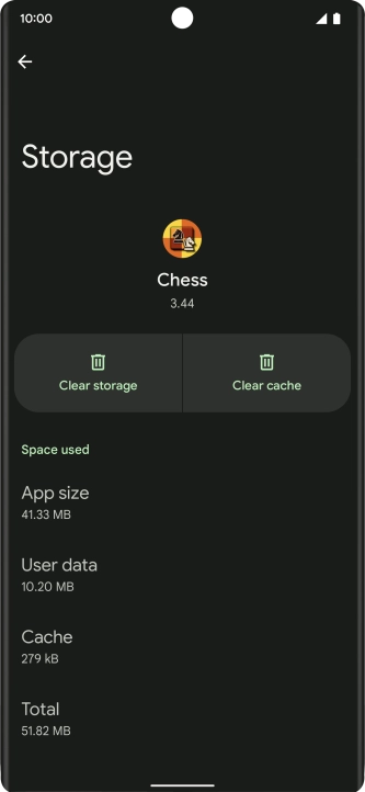 Press Clear cache.