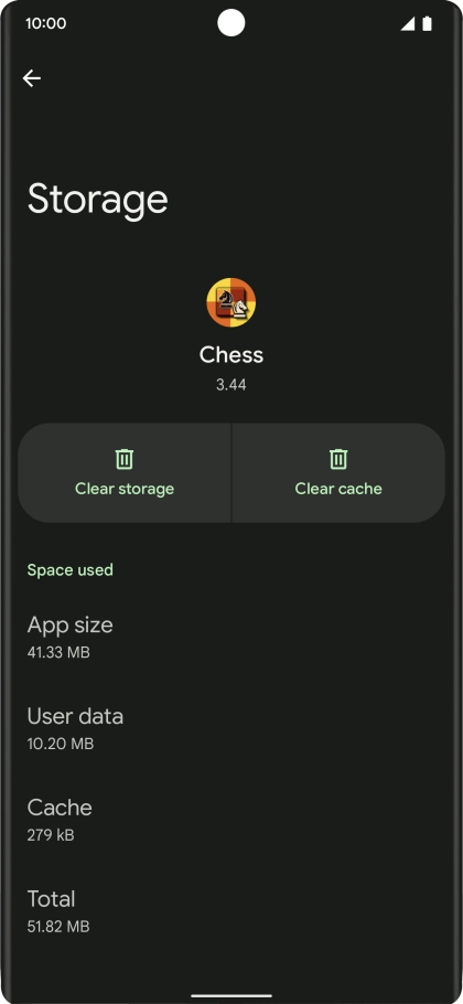 Press Clear cache.