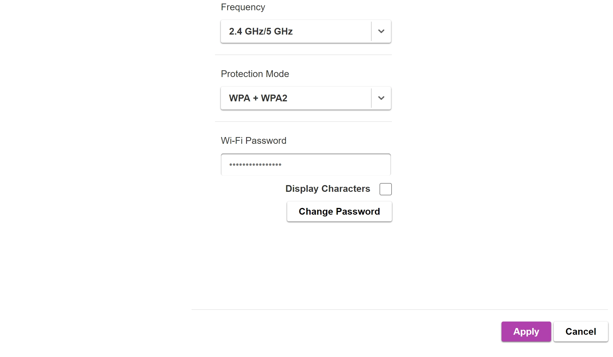 Click Apply and key in the required name for the Wi-Fi hotspot.
