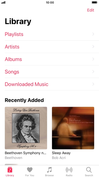 Press Playlists.