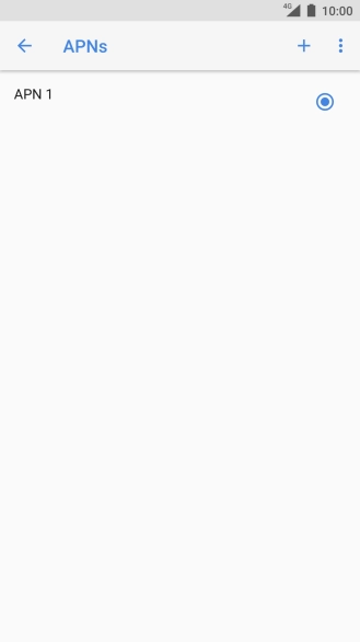Press the new data connection icon.