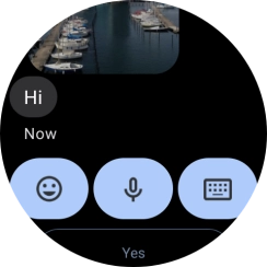 Press the microphone icon. Press the microphone icon.