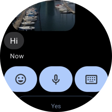 Press the microphone icon. Press the microphone icon.
