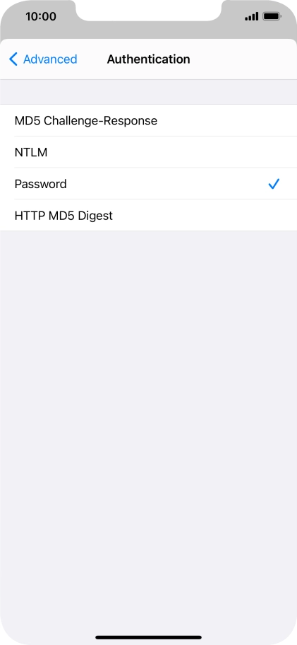 Press Password.