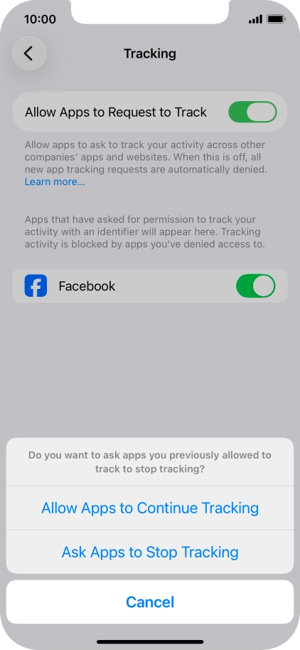 If you turn off the function, press the required setting. If you turn off the function, press the required setting.