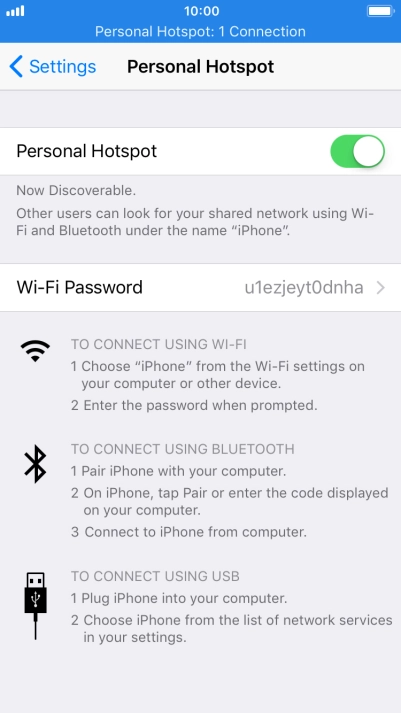 Press Wi-Fi Password and key in the required password. Press Wi-Fi Password and key in the required password.