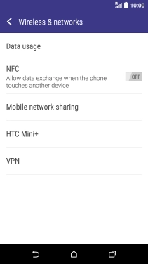 Press Data usage.