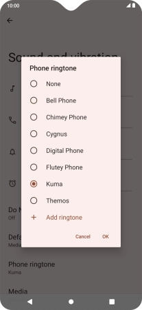 Press the required ring tones to hear them. Press the required ring tones to hear them.