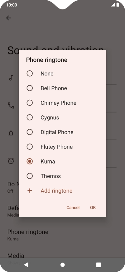 Press the required ring tones to hear them. Press the required ring tones to hear them.