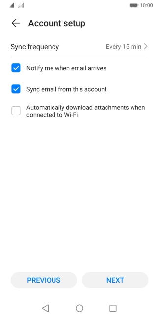 Press Sync frequency.
