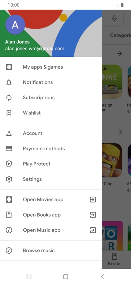 Press My apps & games.