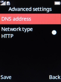 Select Network type. Select Network type.