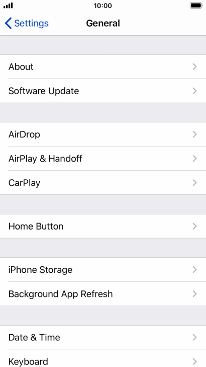 Press Software Update. If a new software version is available, it's displayed. Follow the instructions on the screen to update the phone software.