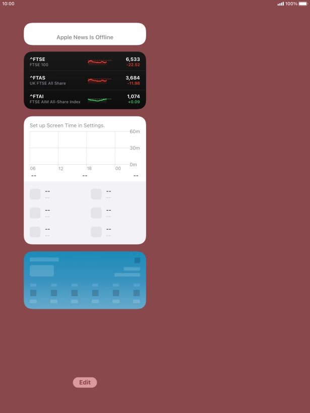 If you're using a Widget Stack: slide up or down on the stack to select the required widget. If you're using a Widget Stack: slide up or down on the stack to select the required widget.