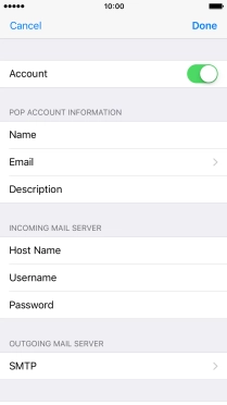 Press SMTP.