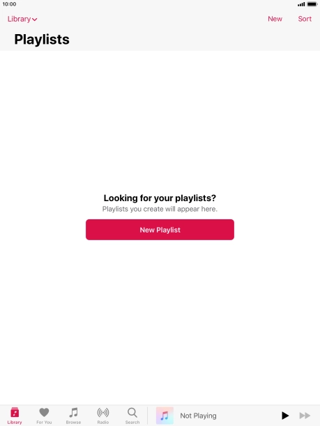 Press New Playlist.