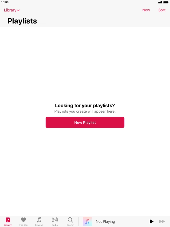 Press New Playlist.