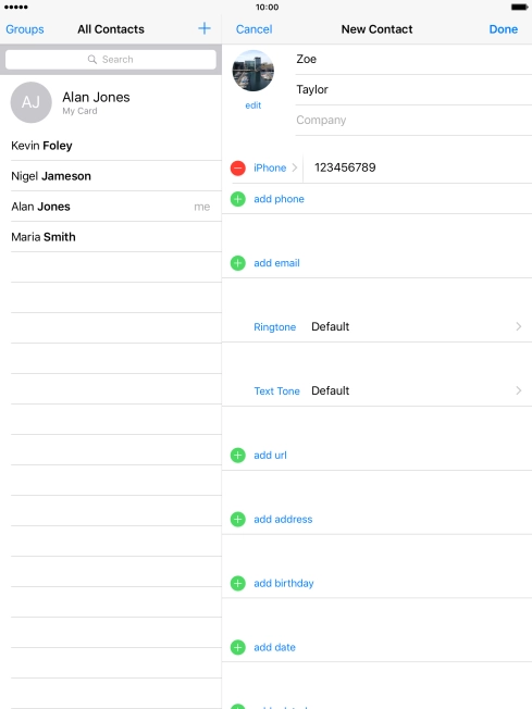 Press add email and key in the required email address.