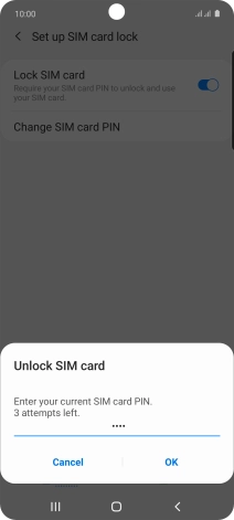 Key in your PIN and press OK. Key in your PIN and press OK.
