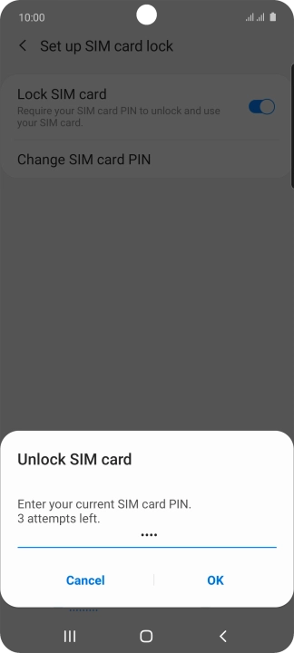 Key in your PIN and press OK. Key in your PIN and press OK.