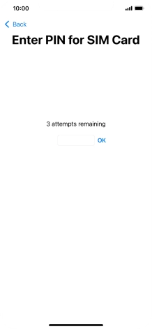 If your SIM is locked, key in your PIN and press OK.