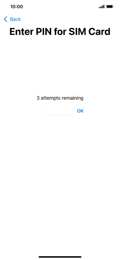 If your SIM is locked, key in your PIN and press OK.