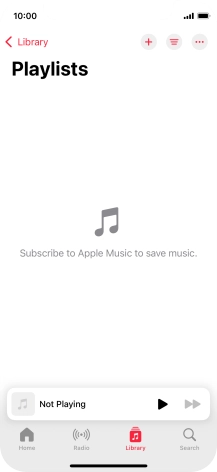 Press the new playlist icon. Press the new playlist icon.