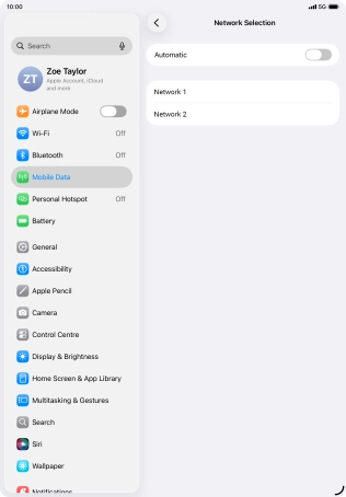 If you turn off the function, press the required network. If you turn off the function, press the required network.
