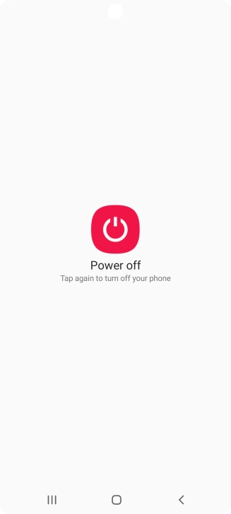 Press Power off.