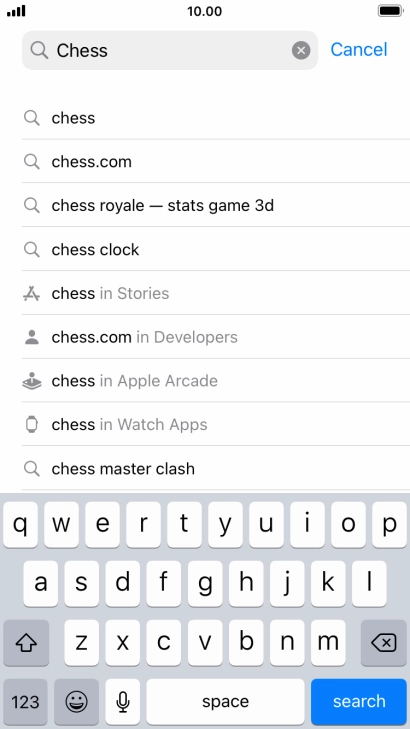 Press search.