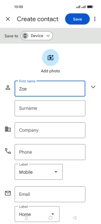 Press Surname and key in the required last name.
