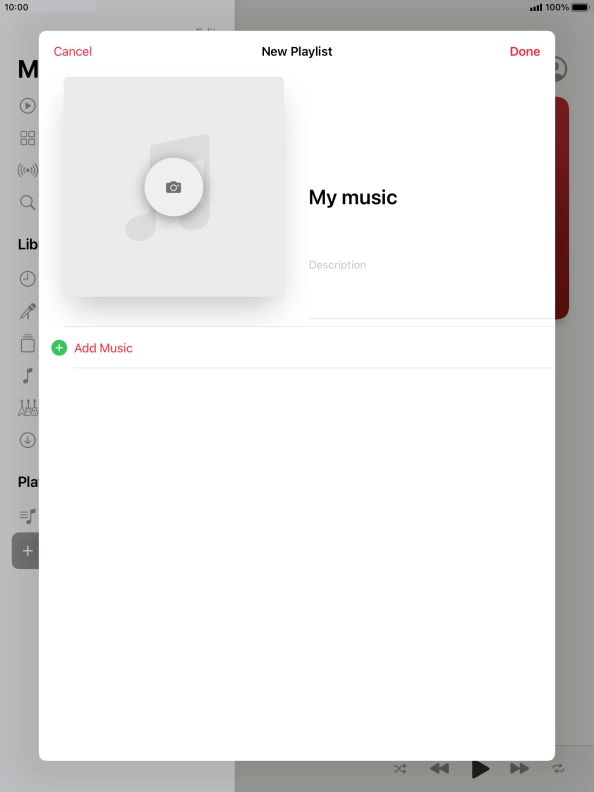 Press Add Music.