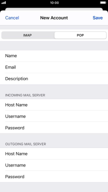 Press Save. Your email account has now been set up. To select more settings for incoming and outgoing server, proceed with the following steps.