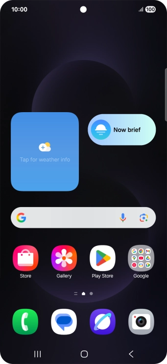 Slide your finger downwards starting from the top right side of the screen.