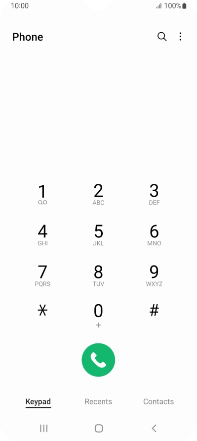 Press the menu icon. Press the menu icon.